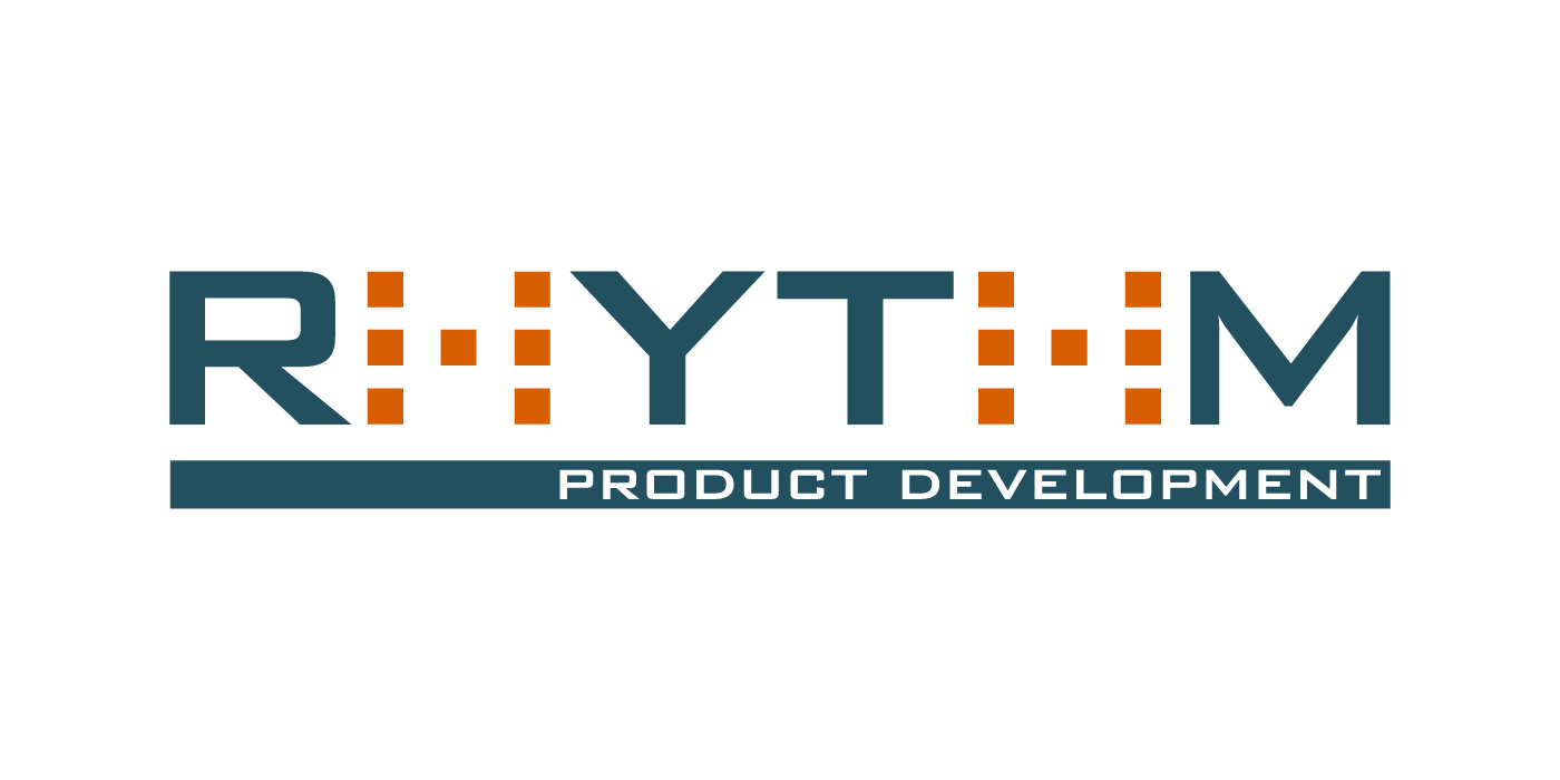 Rhythm Product Development logo identity