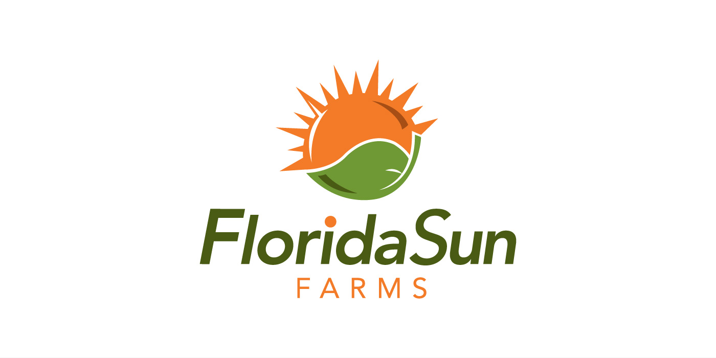 Logo identity for Robrick Nursery’s Florida Sun Farms business